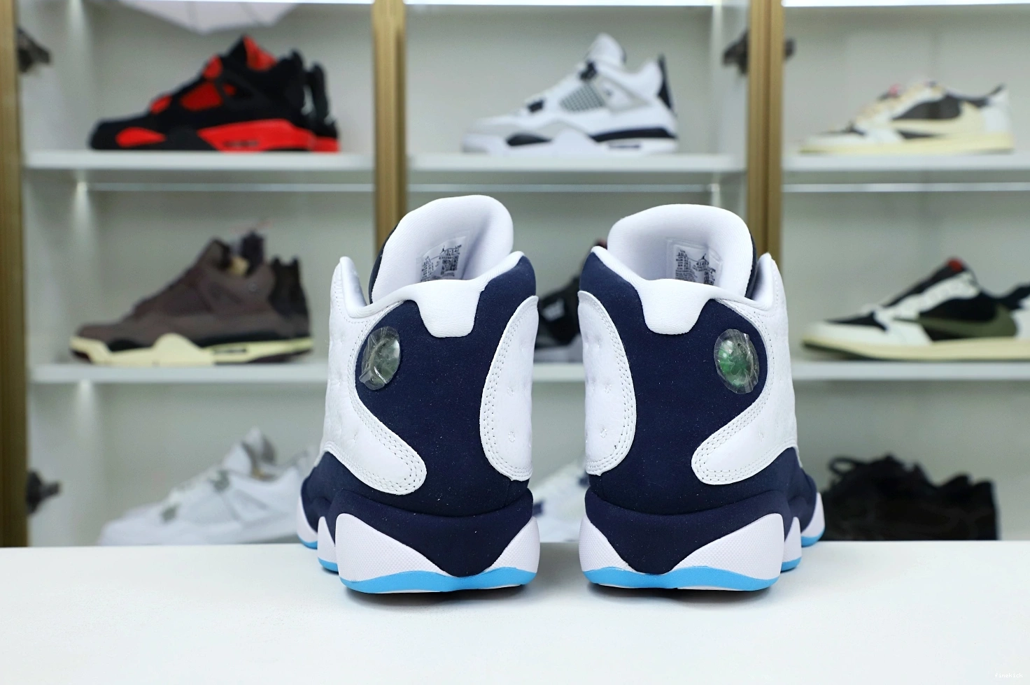 BLUE POWDER AIR RETRO JORDAN WHITE 13 414571-144 OBSIDIAN 0218